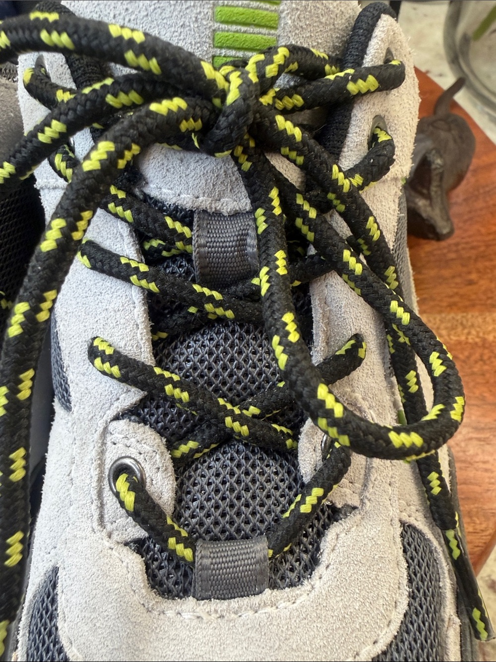 Lands End Trail Shoes - Grey with Lime Accents - Picture 3 of 10